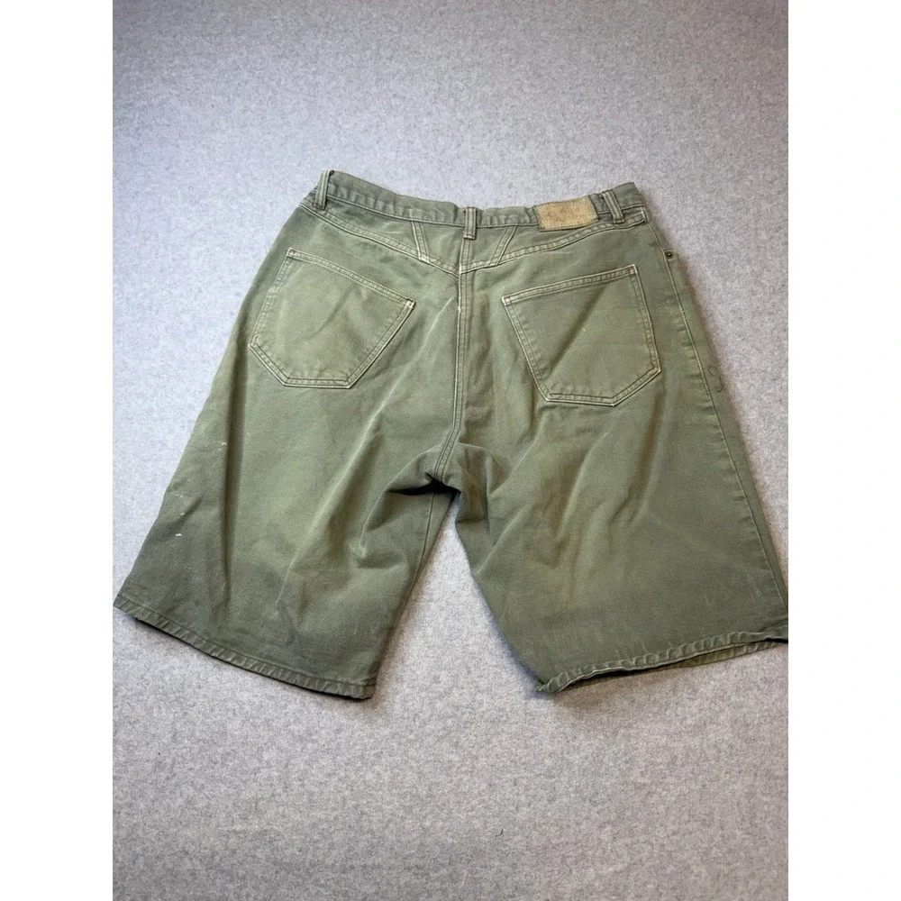 Vintage Marithe Francois Girbaud Shorts Mens 34 (Fit 32)  GreenDenim 90s USA Y2K